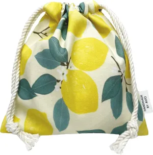 1Pcs Makeup Bag Travel Drawstring Cosmetic Bag Pouch (Lemon)