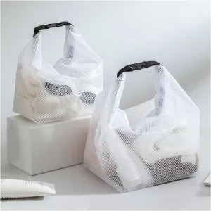 2024 New Eva Waterproof Storage Bag, Multifunctional Dry And Wet Separation Cosmetic Bag Buckle Design Toiletry Bag Portable Travel Bag Large Capacity Waterproof Dirt-Resistant Storage Bag (White-S L)