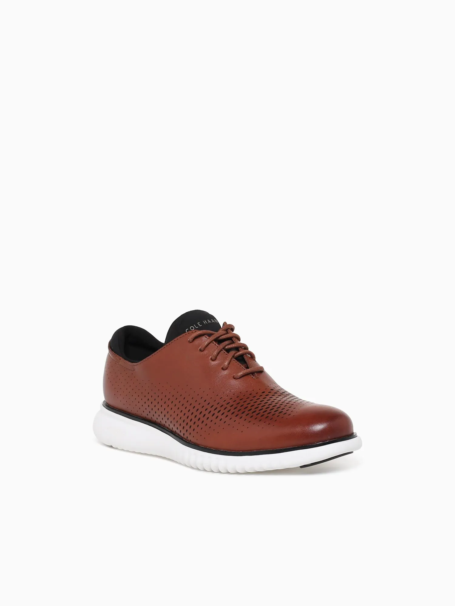 2.zerogrand Laser Wing Tip Tan Leather