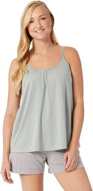32 Degrees Women's Cool Flowy Bra Cami | with Built-in Cups | Relaxed Fit | Adjustable Spaghetti Strap