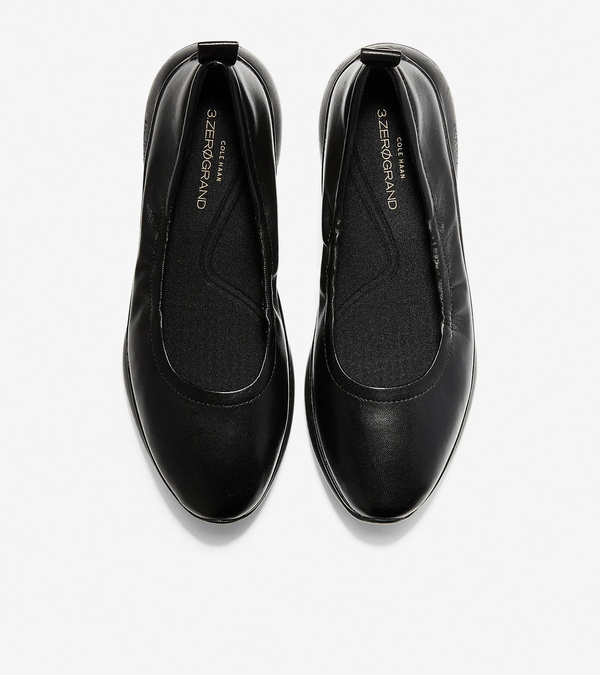 3.ZERØGRAND Rouched Slip-On Ballet Flat