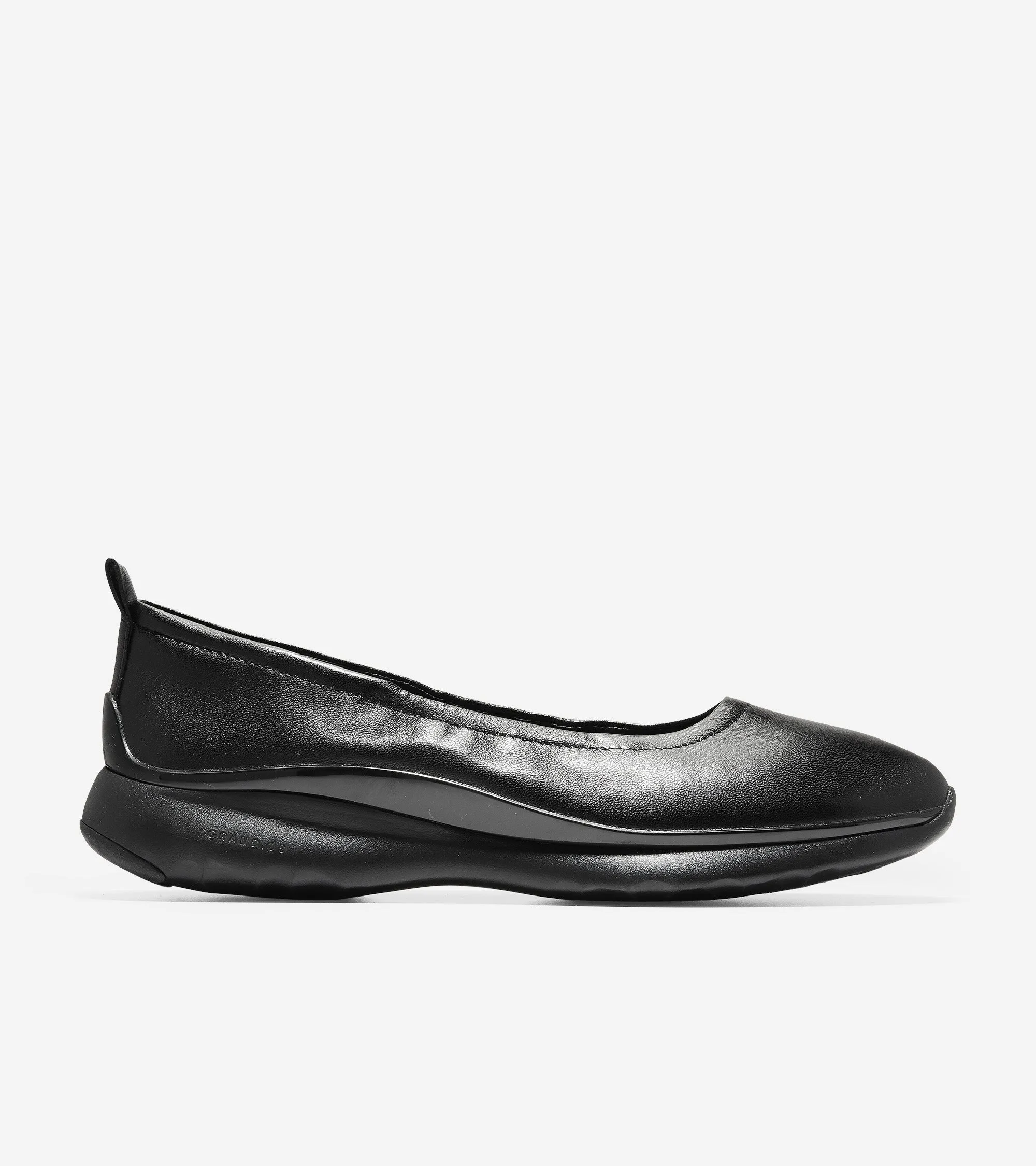 3.ZERØGRAND Rouched Slip-On Ballet Flat