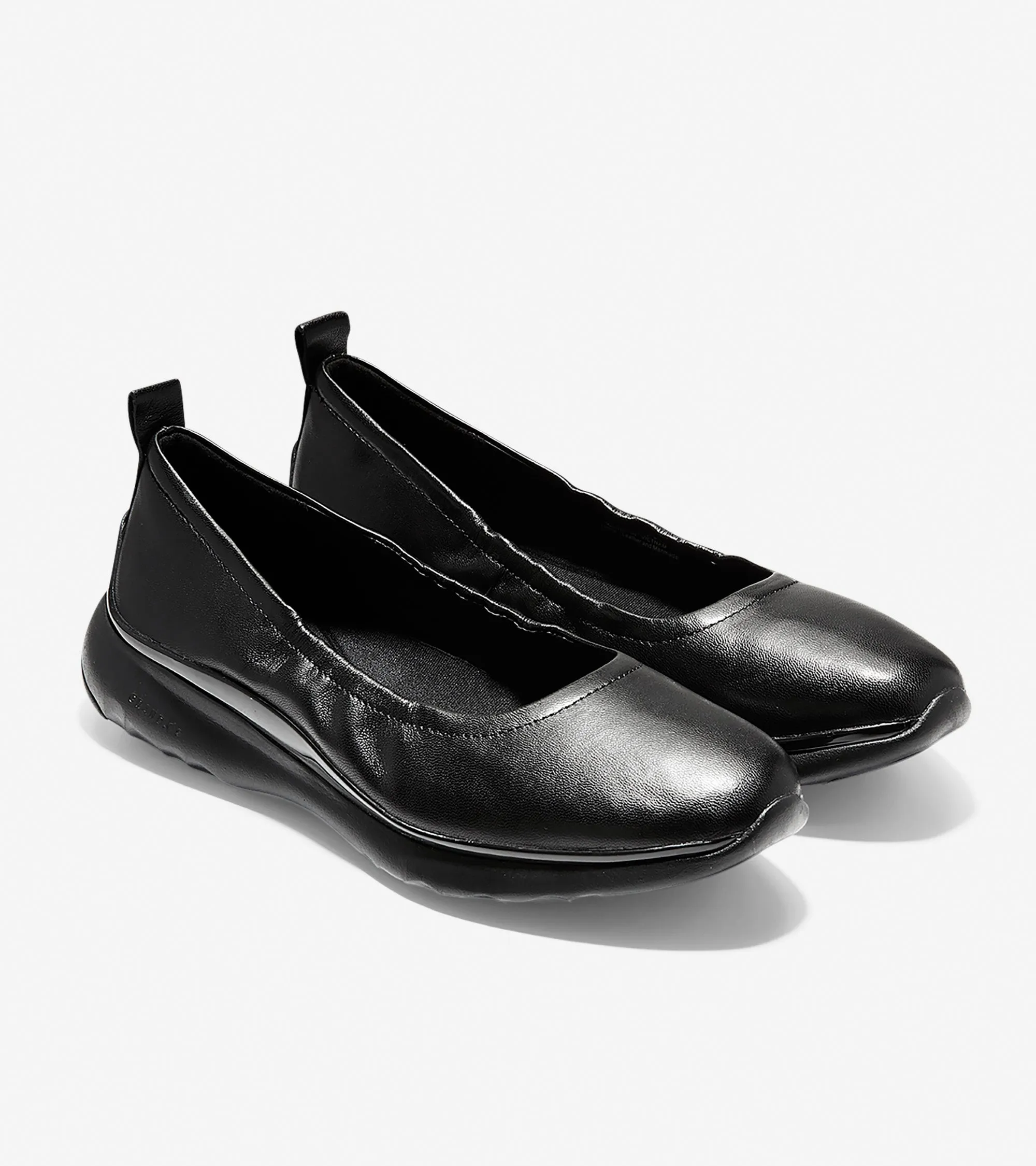 3.ZERØGRAND Rouched Slip-On Ballet Flat