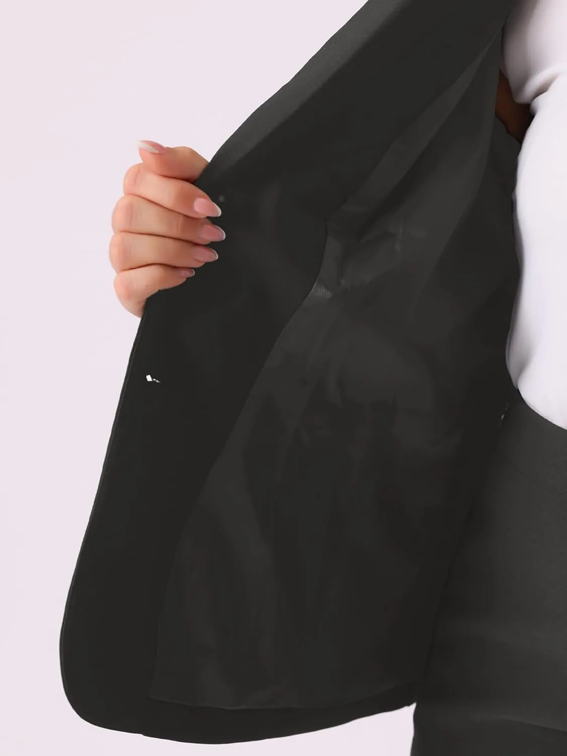 Agnes Orinda Plus Size Blazer and Skirt Suit Sets for Women 2 Piece Outfits Business Casual Suit Sets