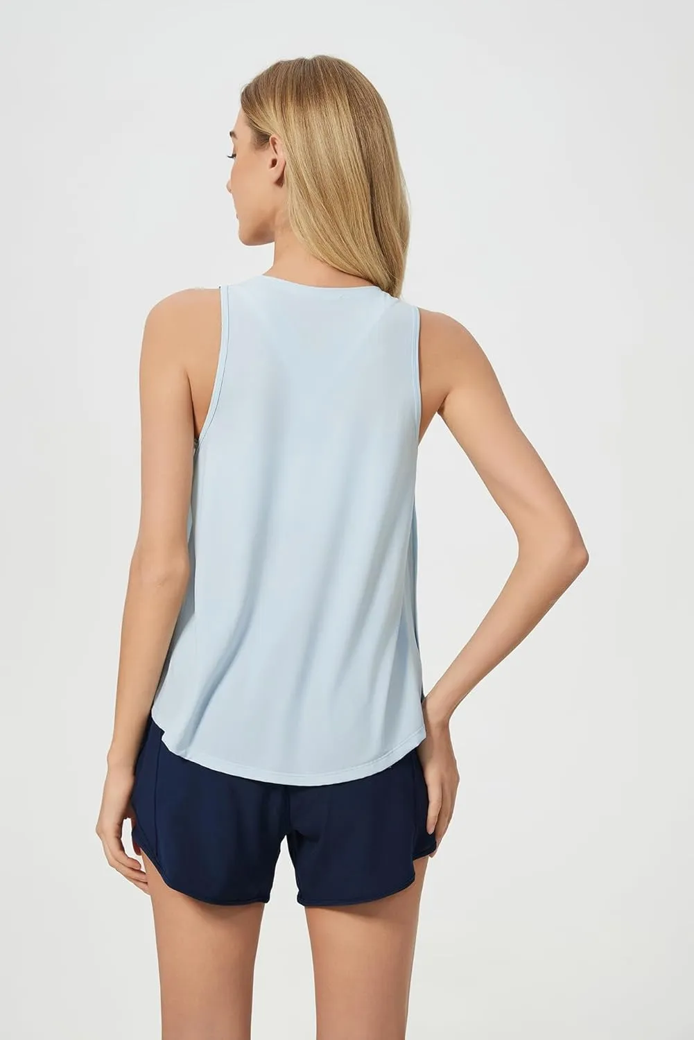 altiland Cool Feeling Workout Tank Top for Woman, Side-Slit Quick Dry Athletic Yoga Exercise Running Tops Relaxed-Fit