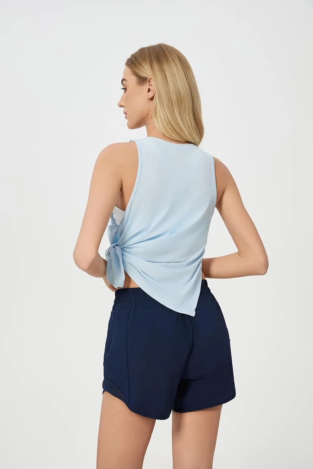 altiland Cool Feeling Workout Tank Top for Woman, Side-Slit Quick Dry Athletic Yoga Exercise Running Tops Relaxed-Fit