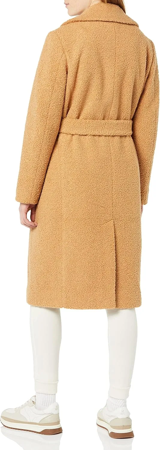Amazon Essentials Women's Relaxed-Fit Recycled Polyester Sherpa Long Coat (Available in Plus Size) (Previously Amazon Aware)