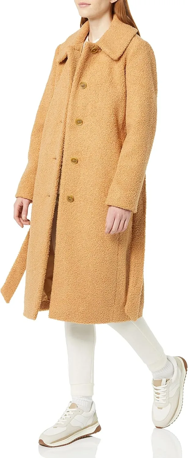 Amazon Essentials Women's Relaxed-Fit Recycled Polyester Sherpa Long Coat (Available in Plus Size) (Previously Amazon Aware)