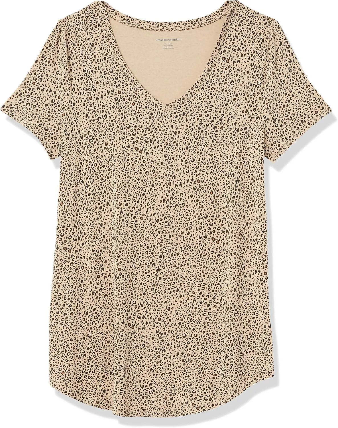 Amazon Essentials Women's Relaxed-Fit Short-Sleeve V-Neck Tunic (Available in Plus Size), Multipacks
