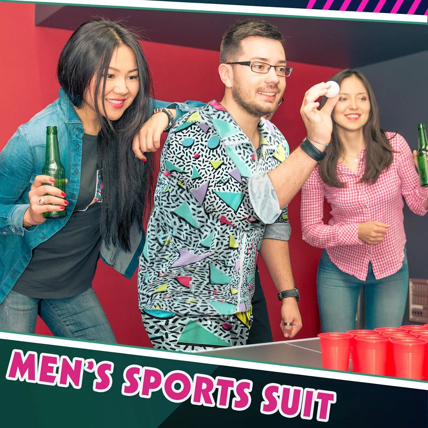 Arssm Retro 80s 90s Outfit Sets for Men Vintage Jacket and Joggers Sweatpants 80s Tracksuit Streetwear