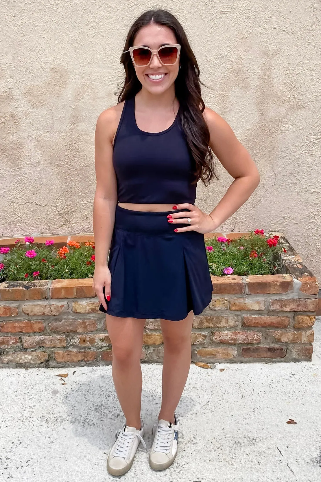 Athleisure Extreme Racer Fitted Black Cropped Tank