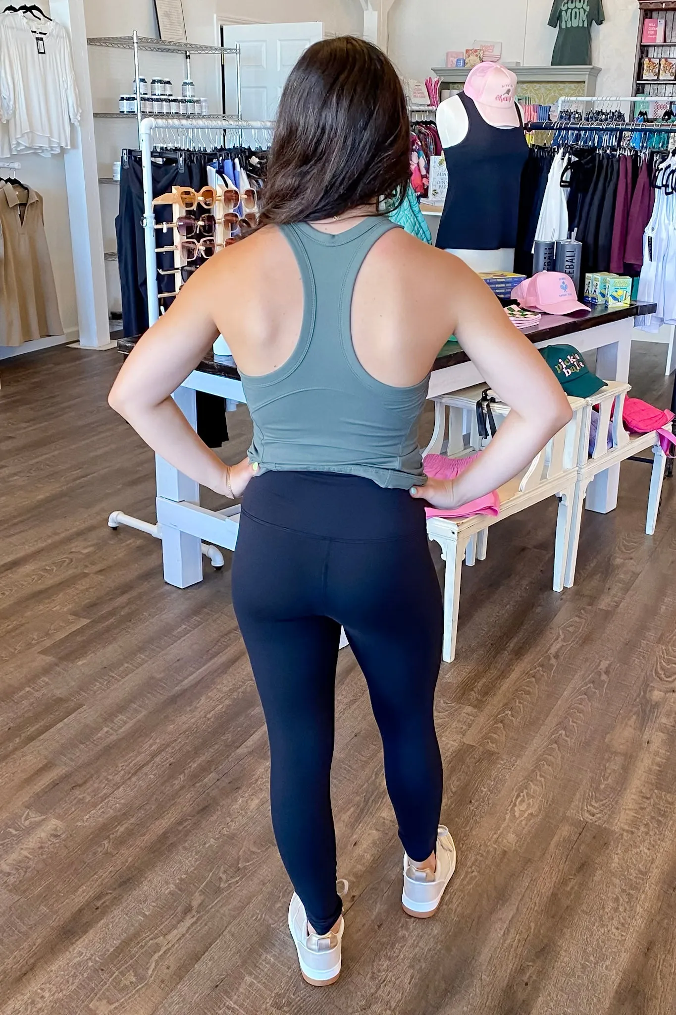 Athleisure Full Length, High-Waist Black Leggings