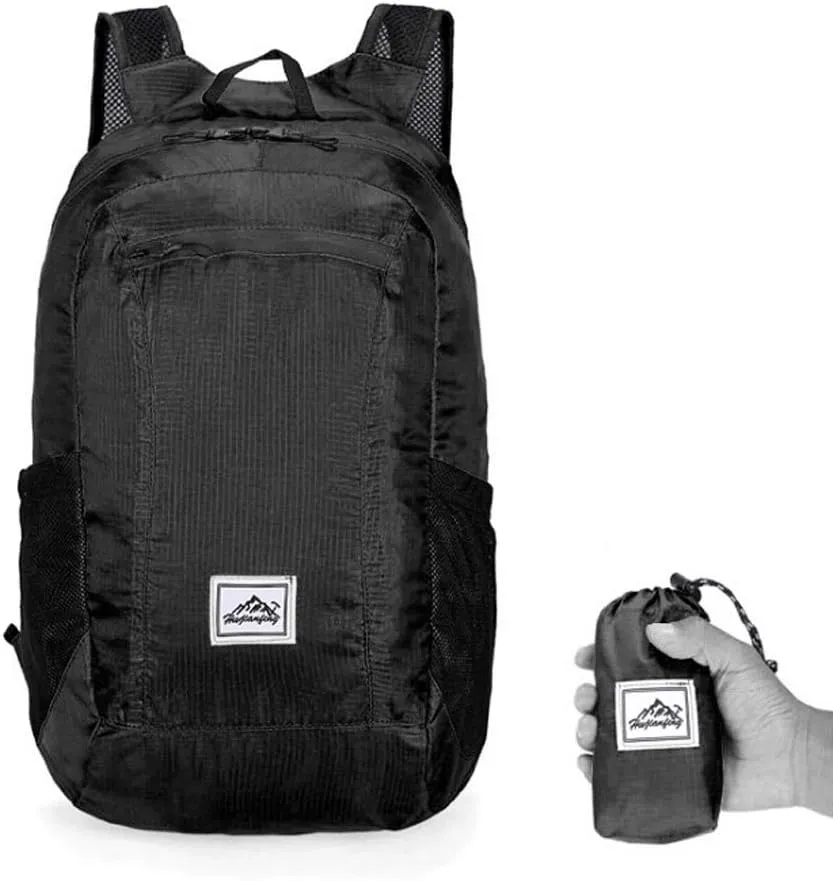 Backpack, Lightweight Portable Foldable Backpack Waterproof Backpack Folding Bag Ultralight Outdoor Pack for Women Men Travel Hiking