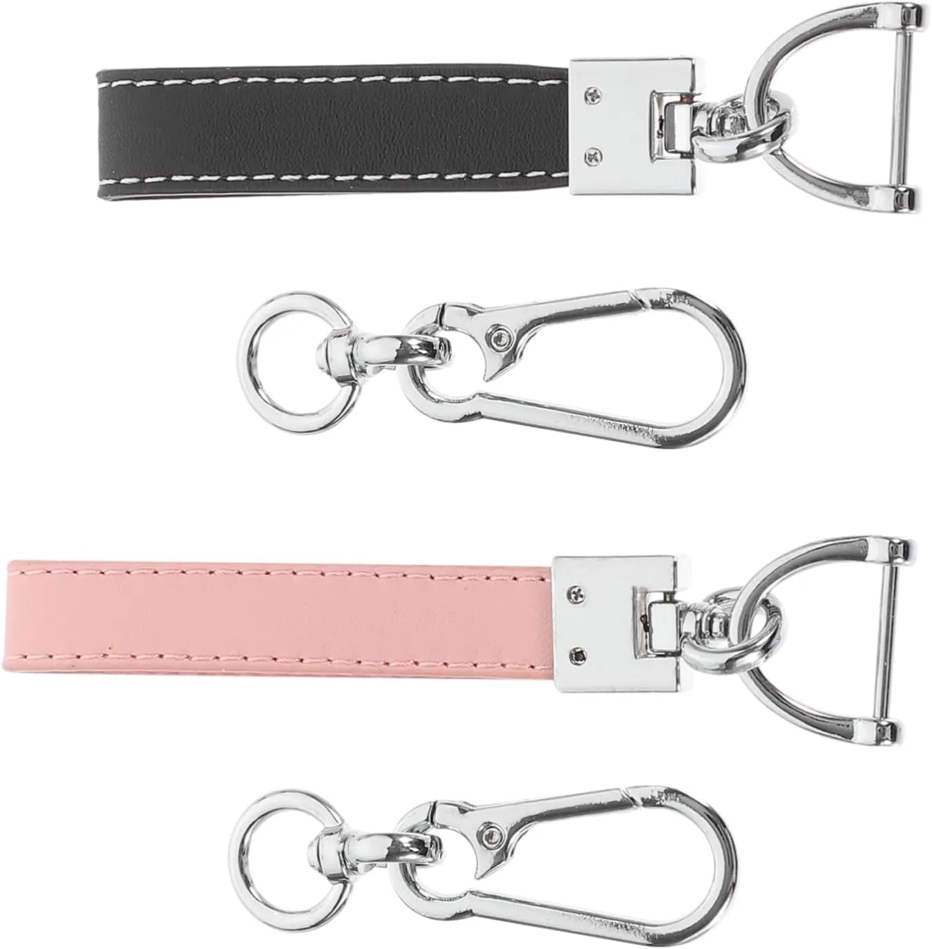 BESTYASH 2 pcs Wrist Rope Chic Leather Wristlet Keyring for Car Keys Lightweight and Portable Lost Design Unique present for Stylish Women