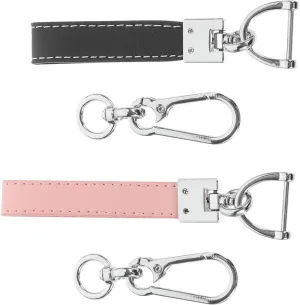 BESTYASH 2 pcs Wrist Rope Chic Leather Wristlet Keyring for Car Keys Lightweight and Portable Lost Design Unique present for Stylish Women