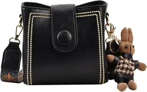 Bootara Bucket Bag, Womens Retro Water Bucket Shoulder Bag, Vintage Crossbody Bag, With Adjustable Wider Shoulder Strap