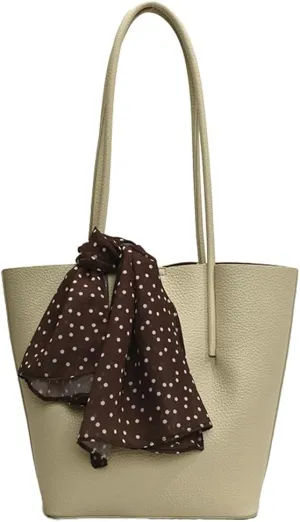 Bucket Bag for Women Vegan Leather Shoulder Purses Trendy Elegant Handbag