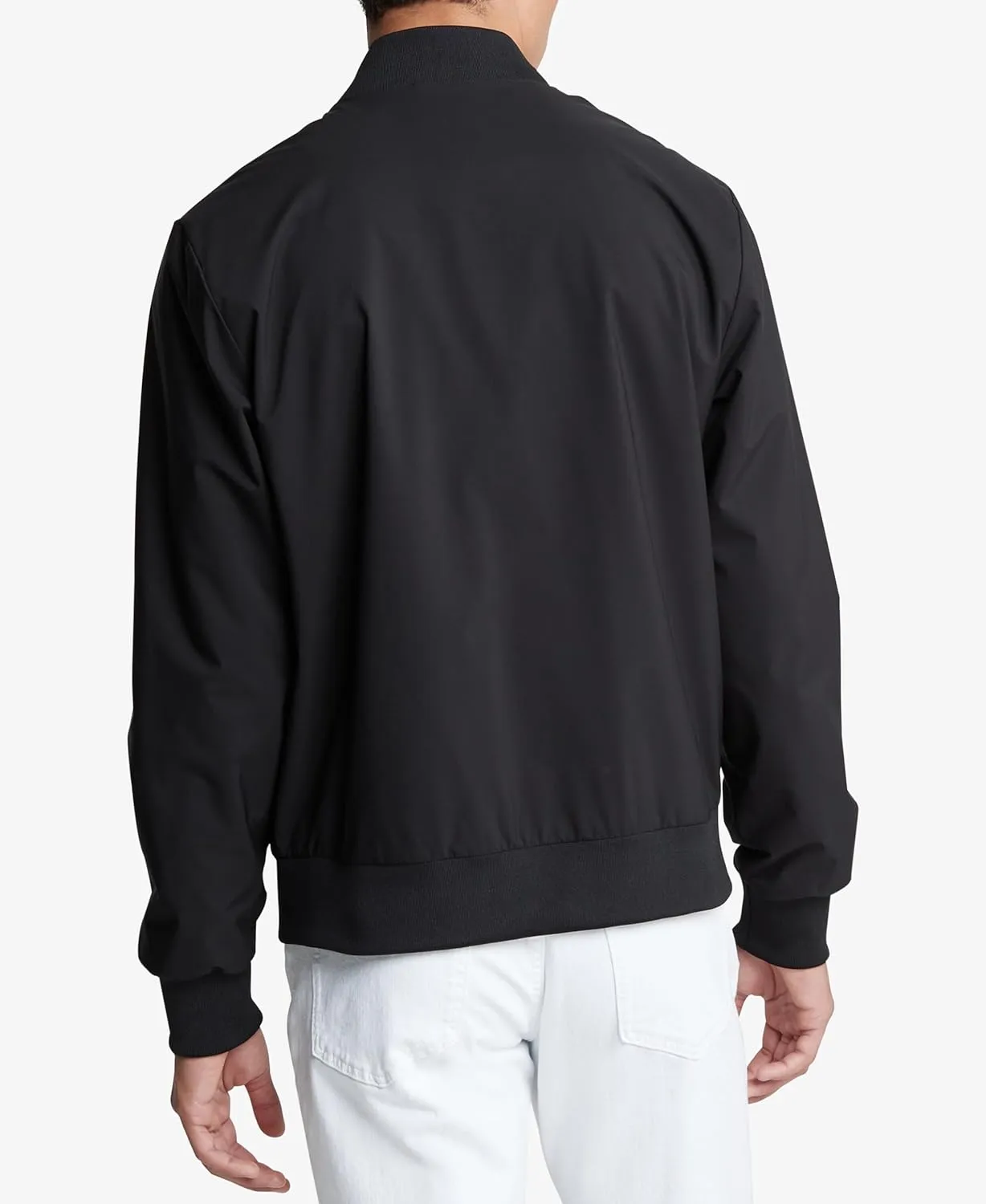 Calvin Klein Men's Matte Logo Zip Bomber Jacket