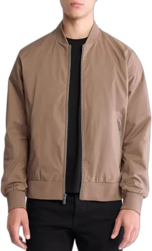 Calvin Klein Men's Matte Logo Zip Bomber Jacket