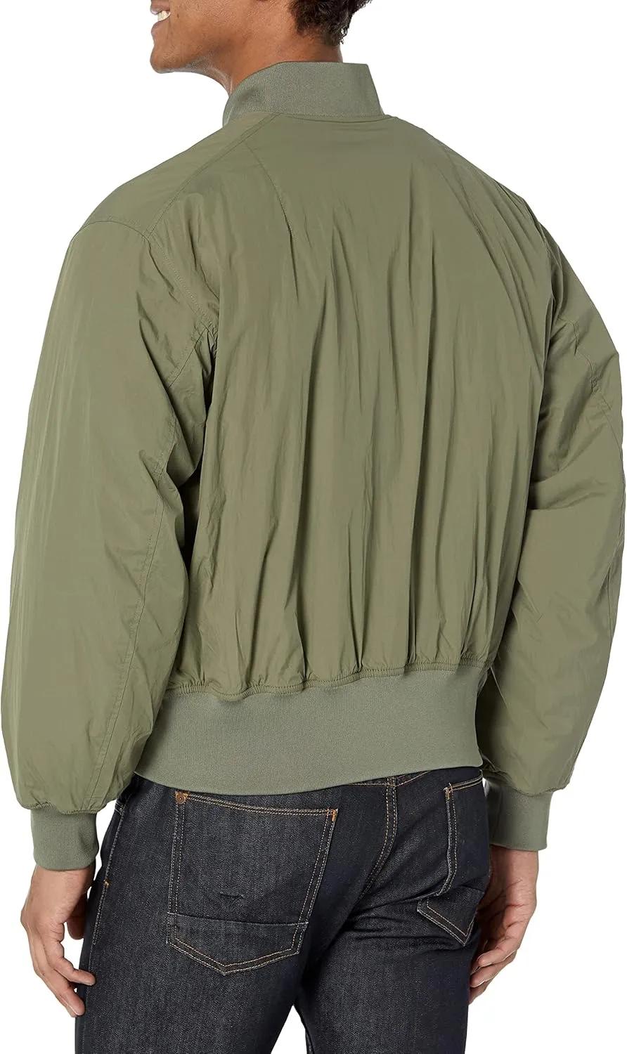 Calvin Klein Men's Matte Logo Zip Bomber Jacket