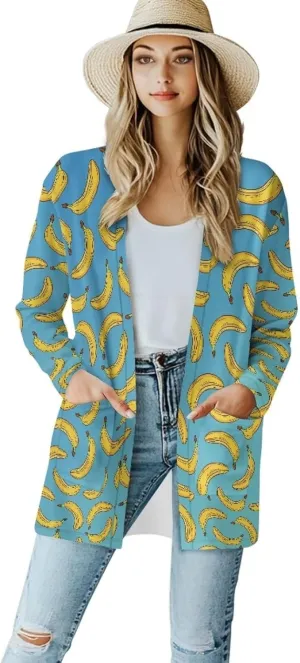 Cardigan Jacket for Women 2024 Casual Long Sleeve Open Front Cardigans with Pocket, S-2XL