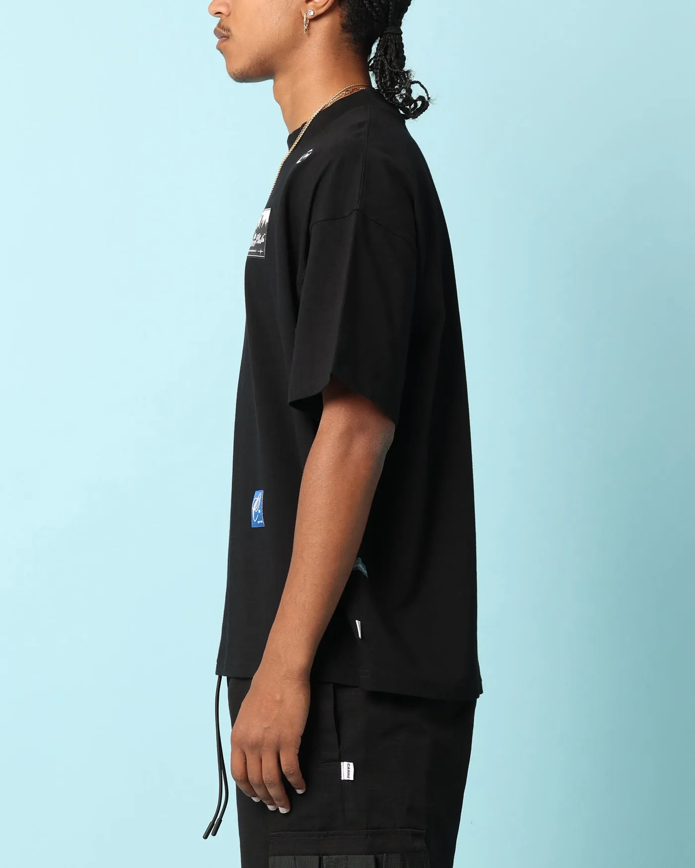 Carré Patchwork Oversized T-Shirt Black