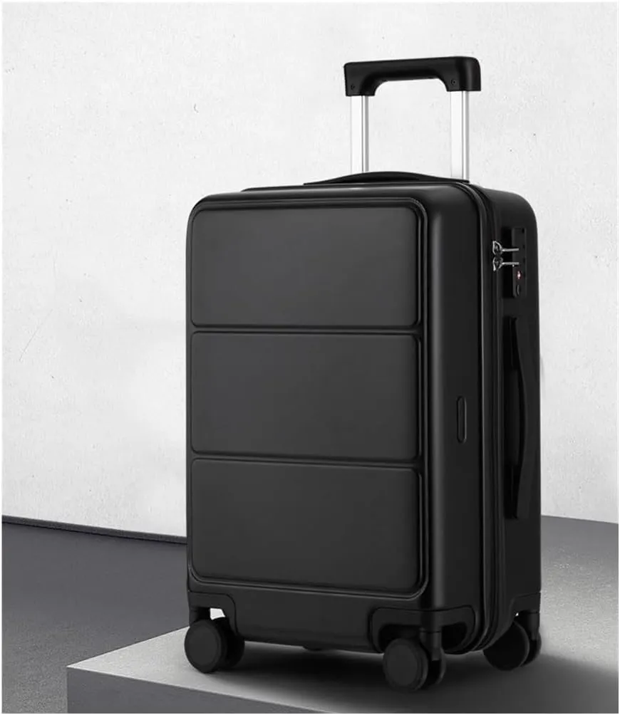 Carry-on Suitcase Luggage 20 In Luggage With Spinner Wheels,Luggage That Can Be Carried On The Plane With TSA Lock Carry-on Suitcases Carry On Luggages (Color : Black, Size : 20inch)