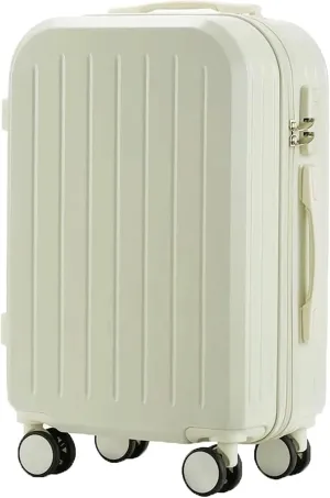 Carry-on Suitcase Luggage 20'' Lightweight Luggage Wide Handle PC Hardshell Suitcases With Spinner Wheels Carry-on Suitcases Carry On Luggages (Color : C, Size : 20 inch)