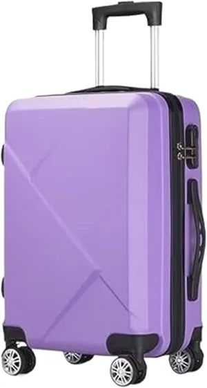Carry-on Suitcase Luggage Carry On Luggage Hardcase Suitacse With Spinner Wheels Lightweight Hardshell Suitcase Carry-on Suitcases Carry On Luggages (Color : Purple, Size : 20in)
