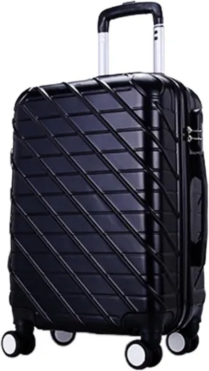 Carry-on Suitcase Luggage Carry On Luggage With Spinner Wheels Luggage Travel Suitcase Hardshell Lightweight Carry-on Suitcases Carry On Luggages (Color : Black, Size : 20inch)