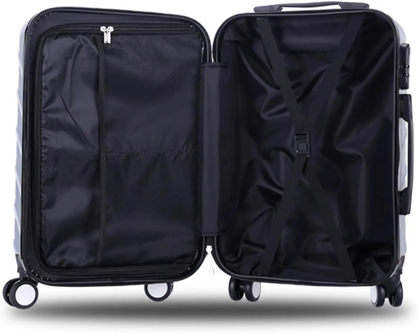 Carry-on Suitcase Luggage Carry On Luggage With Spinner Wheels Luggage Travel Suitcase Hardshell Lightweight Carry-on Suitcases Carry On Luggages (Color : Black, Size : 20inch)