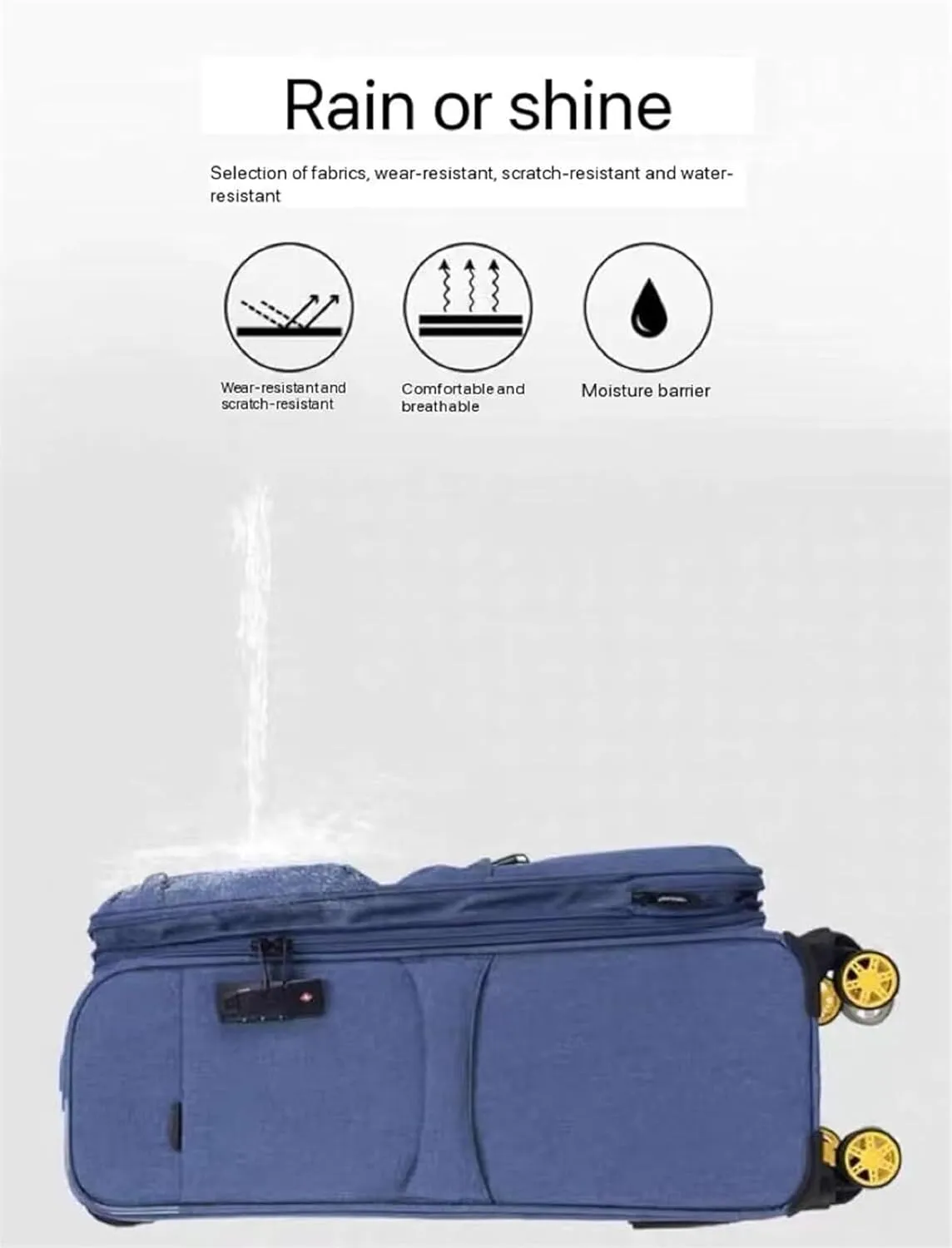 Carry-on Suitcase Luggage Expandable Rolling Upright Luggage, 2-Piece Set,Spinner Wheels, Lock for Travel Carry-on Suitcases Carry On Luggages, 28in, Orange,Blue-20in