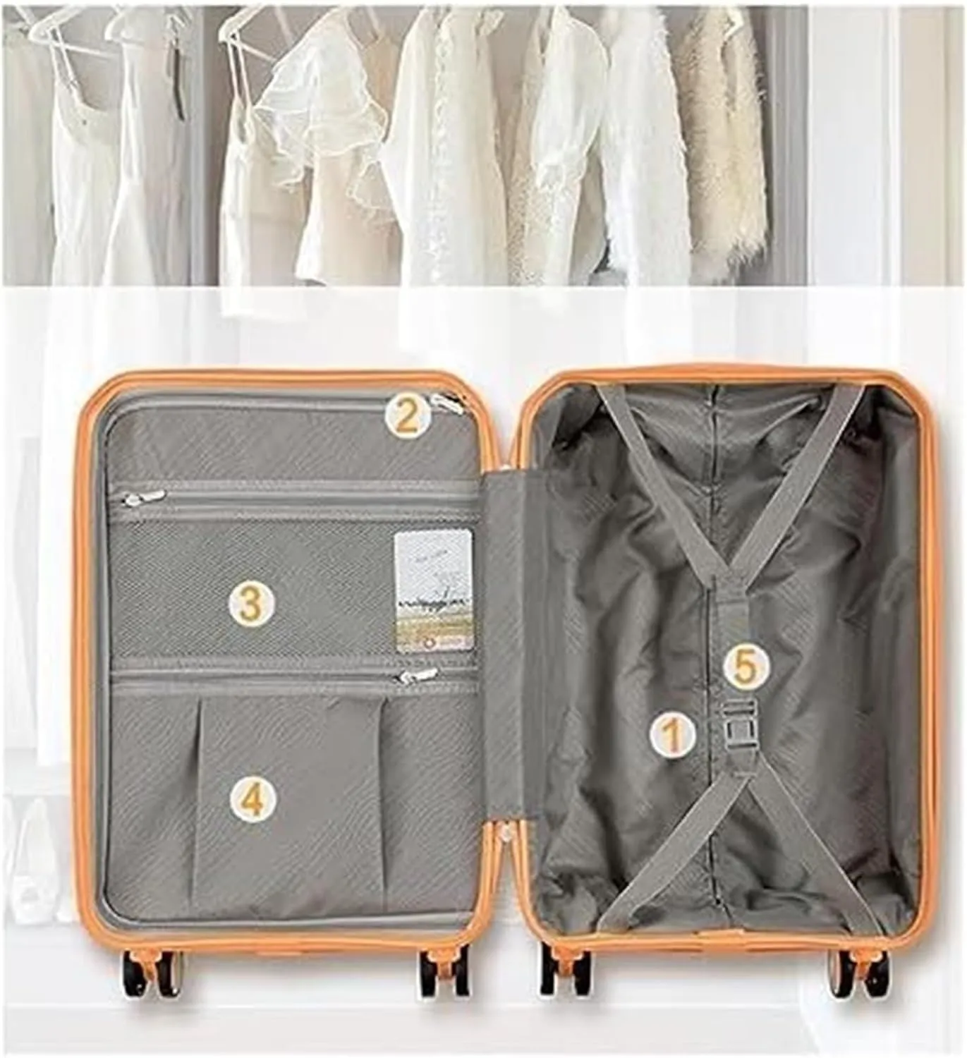 Carry-on Suitcase Luggage Luggage Carry On Lightweight Suitcase Travel Luggage With Spinner Wheels Suitcase Carry-on Suitcases Carry On Luggages (Color : A, Size : 20in)