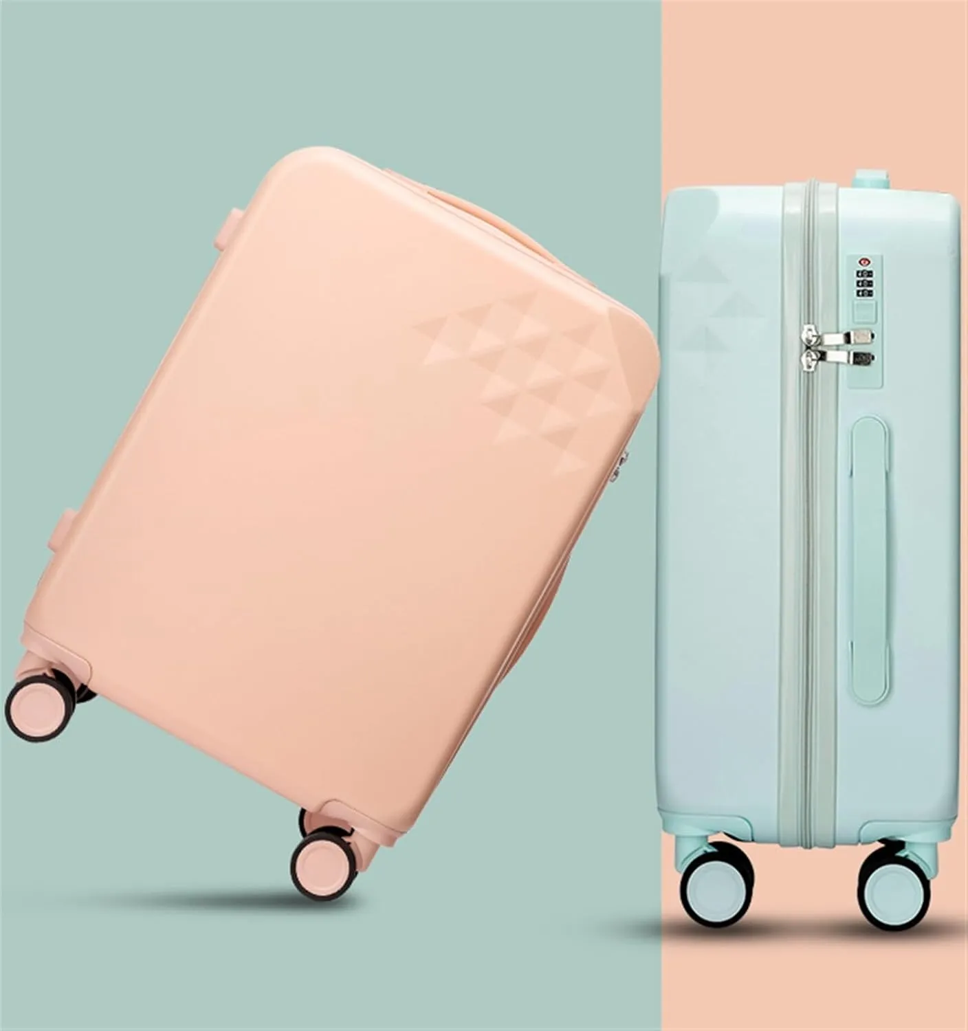 Carry-on Suitcase Luggage Luggage Expandable 8-Wheel Spinner Lightweight Hardside Suitcase, Macaron Suitcase Carry-on Suitcases Carry On Luggages (Color : B, Size : 20inch)