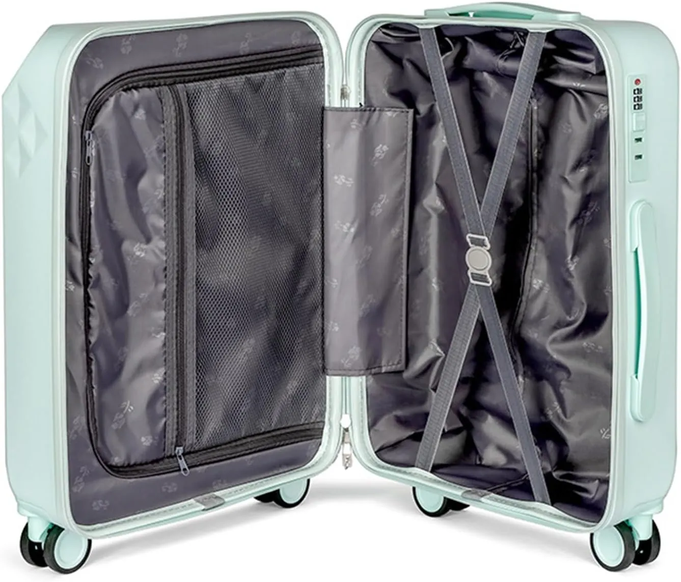 Carry-on Suitcase Luggage Luggage Expandable 8-Wheel Spinner Lightweight Hardside Suitcase, Macaron Suitcase Carry-on Suitcases Carry On Luggages (Color : B, Size : 20inch)