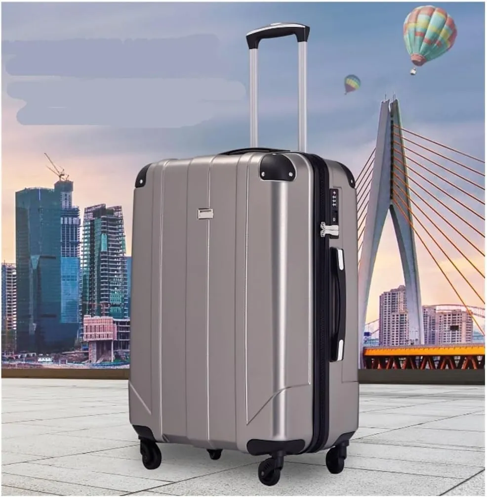 Carry-on Suitcase Luggage Luggage Sets Hardshell 3s Lightweight Durable Suitcase Spinner Wheels with Lock Carry-on Suitcases Carry On Luggages, 20/24/28inch (3s 20/24/28inch)