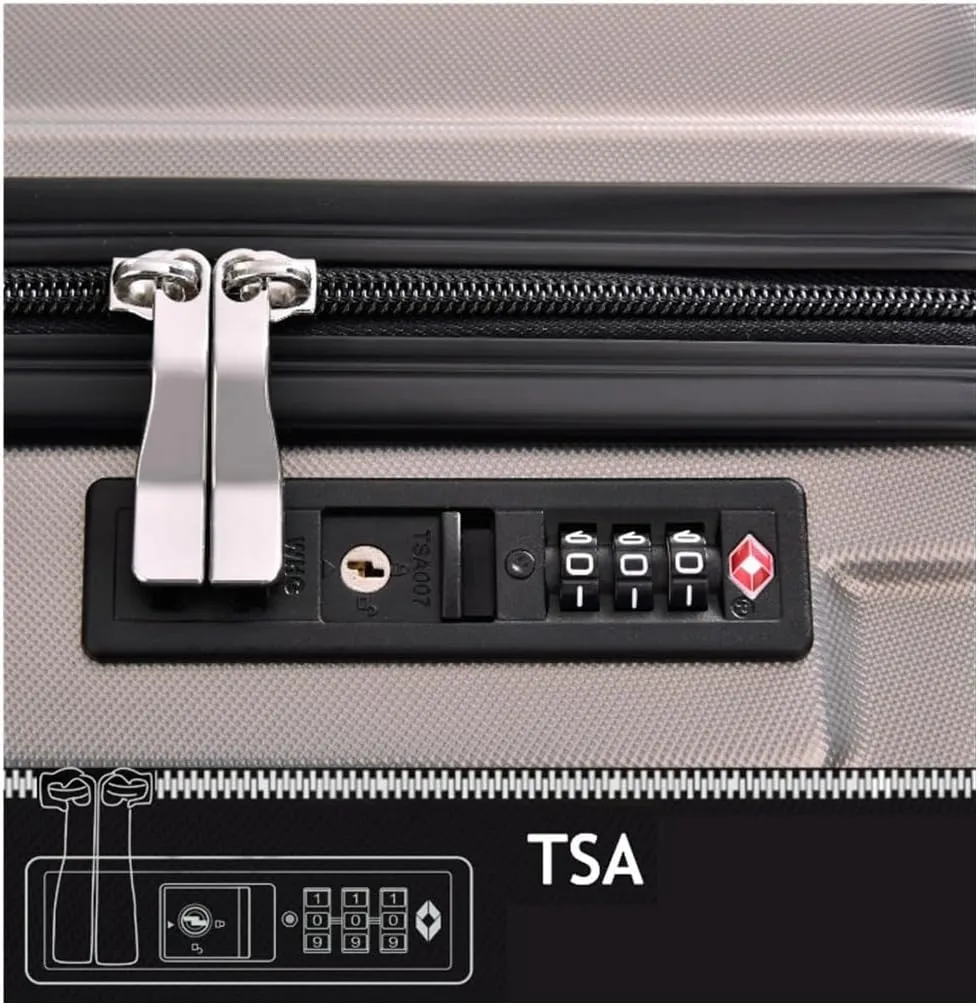 Carry-on Suitcase Luggage Luggage Sets Hardshell 3s Lightweight Durable Suitcase Spinner Wheels with Lock Carry-on Suitcases Carry On Luggages, 20/24/28inch (3s 20/24/28inch)