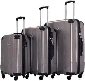 Carry-on Suitcase Luggage Luggage Sets Hardshell 3s Lightweight Durable Suitcase Spinner Wheels with Lock Carry-on Suitcases Carry On Luggages, 20/24/28inch (3s 20/24/28inch)