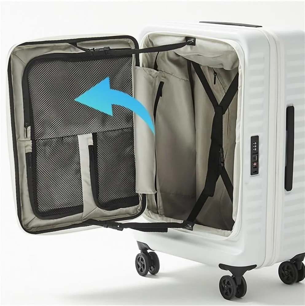 Carry-on Suitcase Luggage Luggage Suitcase PC ABS With TSA Lock Spinner Carry On Hardshell Lightweight 20in Carry-on Suitcases Carry On Luggages (Color : D, Size : 20in)