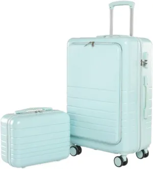 Carry-on Suitcase Luggage Luggage Suitcase Piece Set Carry On ABS PC Spinner Trolley,Durable Travel Luggage Carry-on Suitcases Carry On Luggages (Color : Blue, Size : 20 14in)
