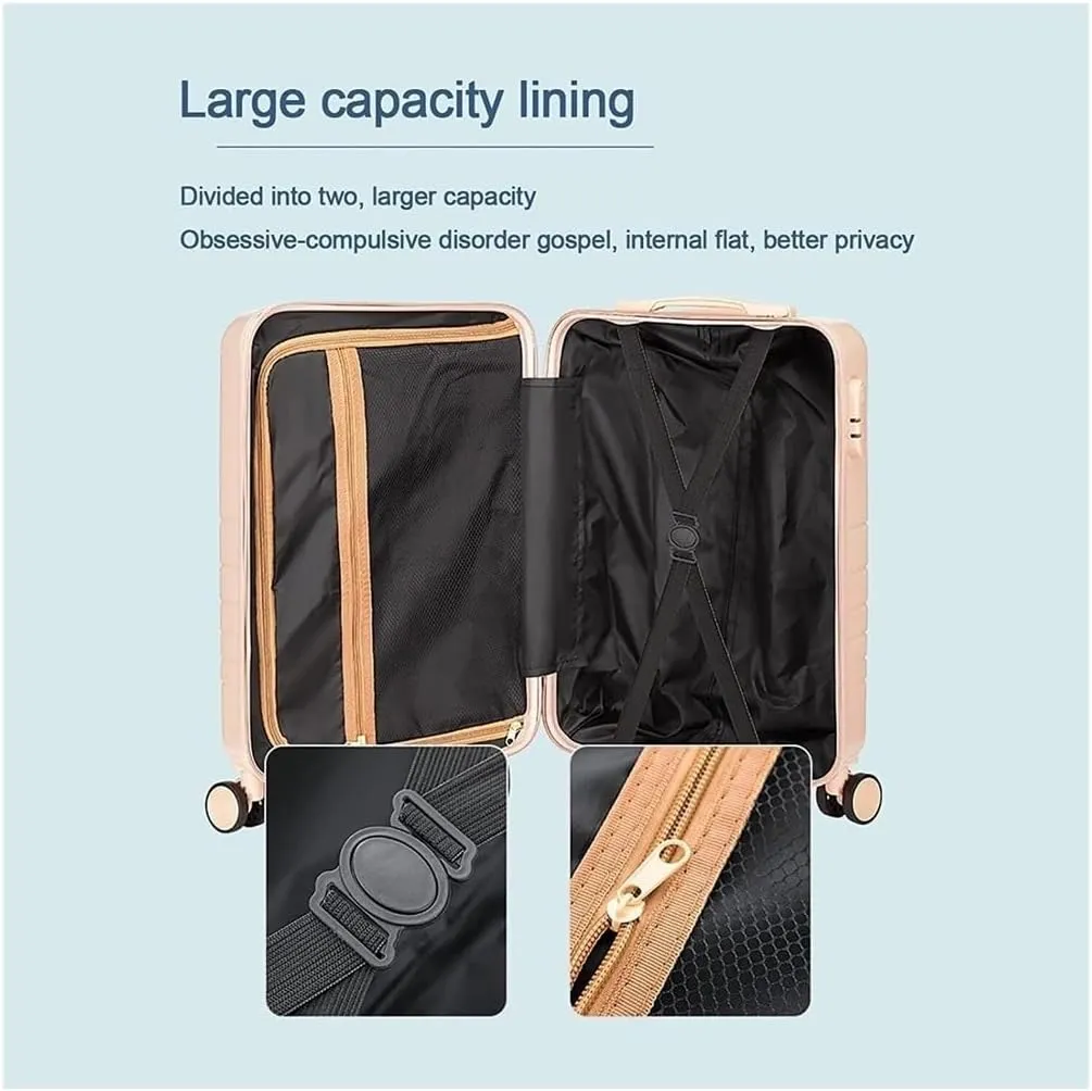 Carry-on Suitcase Luggage Luggage Suitcase Piece Set Carry On ABS PC Spinner Trolley,Durable Travel Luggage Carry-on Suitcases Carry On Luggages (Color : Blue, Size : 20 14in)