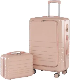 Carry-on Suitcase Luggage Luggage Suitcase Piece Set Carry On ABS PC Spinner Trolley,Durable Travel Luggage Carry-on Suitcases Carry On Luggages (Color : Pink, Size : 20 14in)