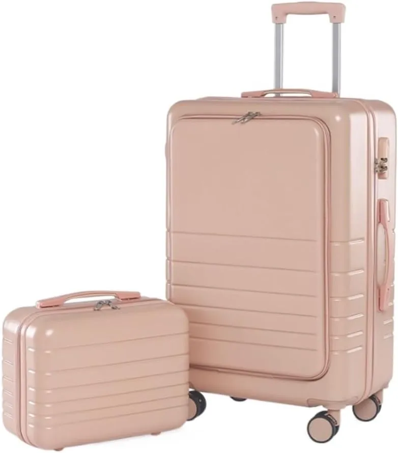 Carry-on Suitcase Luggage Luggage Suitcase Piece Set Carry On ABS PC Spinner Trolley,Durable Travel Luggage Carry-on Suitcases Carry On Luggages (Color : Pink, Size : 20 14in)