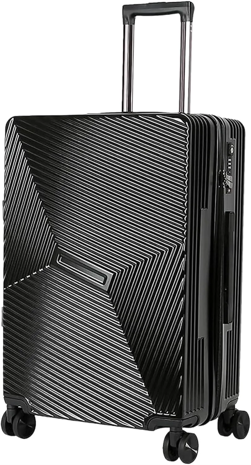 Carry-on Suitcase Luggage Portable Luggage With Spinner Wheels Carry On Luggage Drop-resistant TSA Locking Suitcase Carry-on Suitcases Carry On Luggages (Color : Black, Size : 20 in)