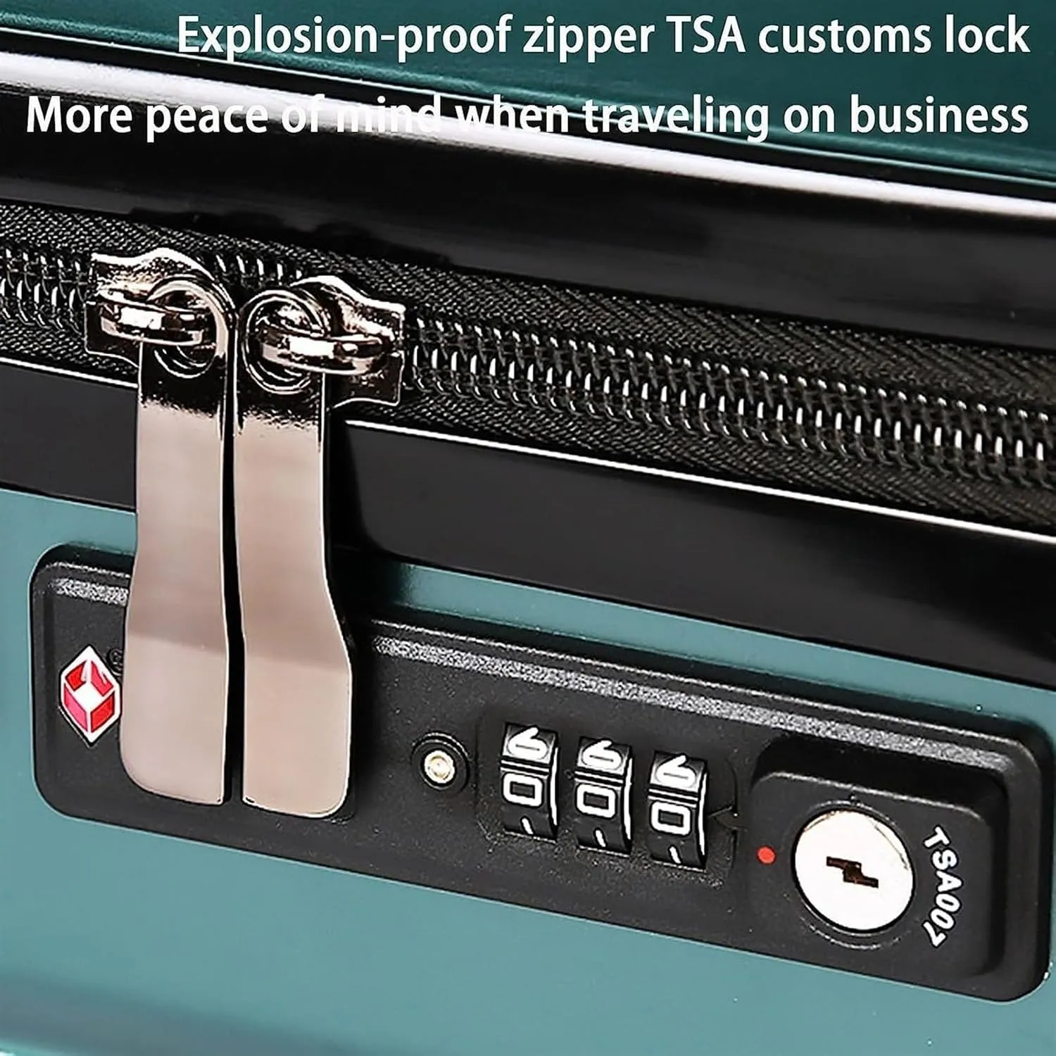 Carry-on Suitcase Luggage Portable Luggage With Spinner Wheels Carry On Luggage Drop-resistant TSA Locking Suitcase Carry-on Suitcases Carry On Luggages (Color : Green, Size : 20 in)