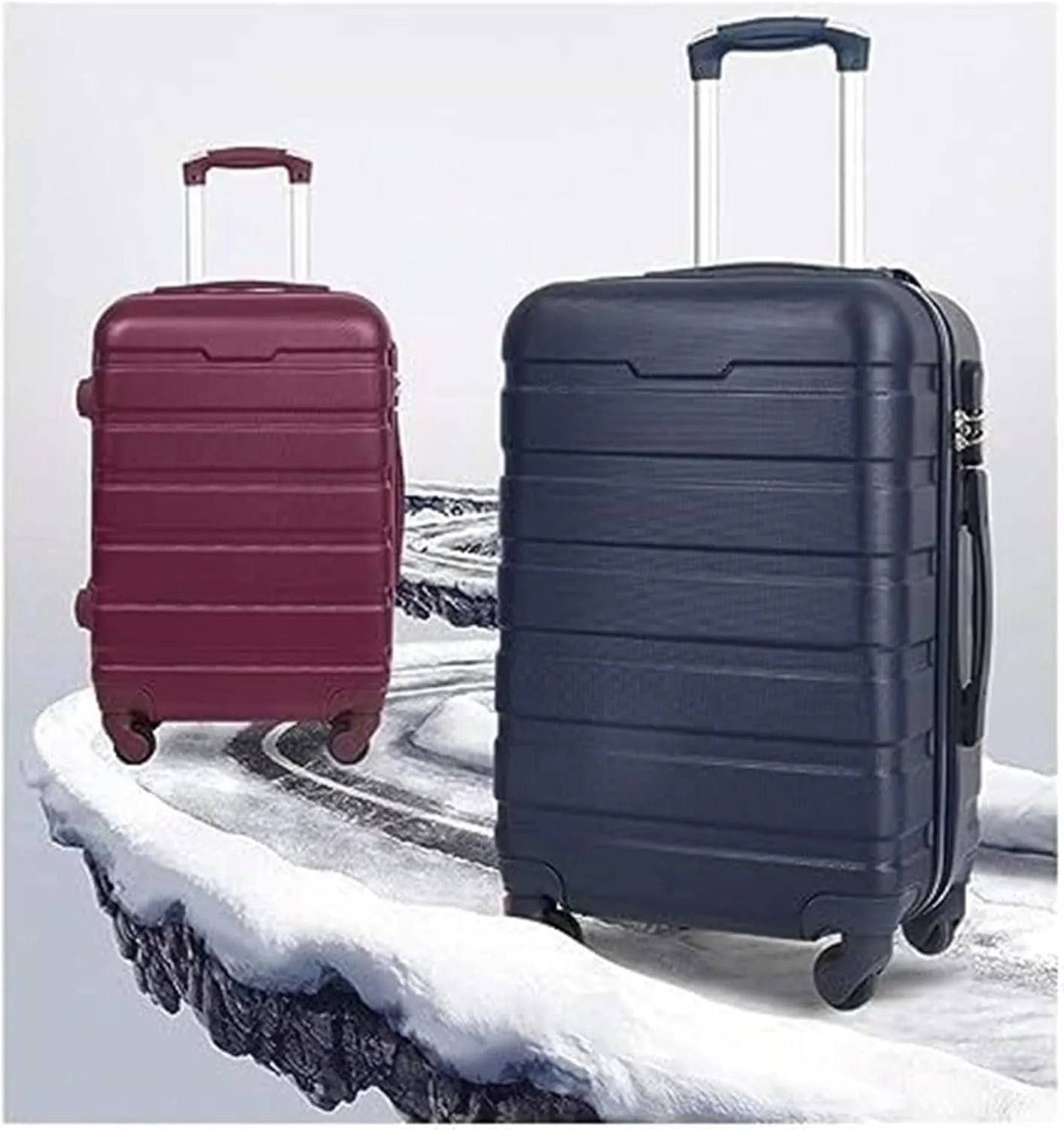 Carry-on Suitcase Luggage Suitcase Sets Hardside With Double Spinner 3 Piece Travel Luggage Set Lightweight Suitcase Carry-on Suitcases Carry On Luggages (Color : C, Size : 20 24 28in)