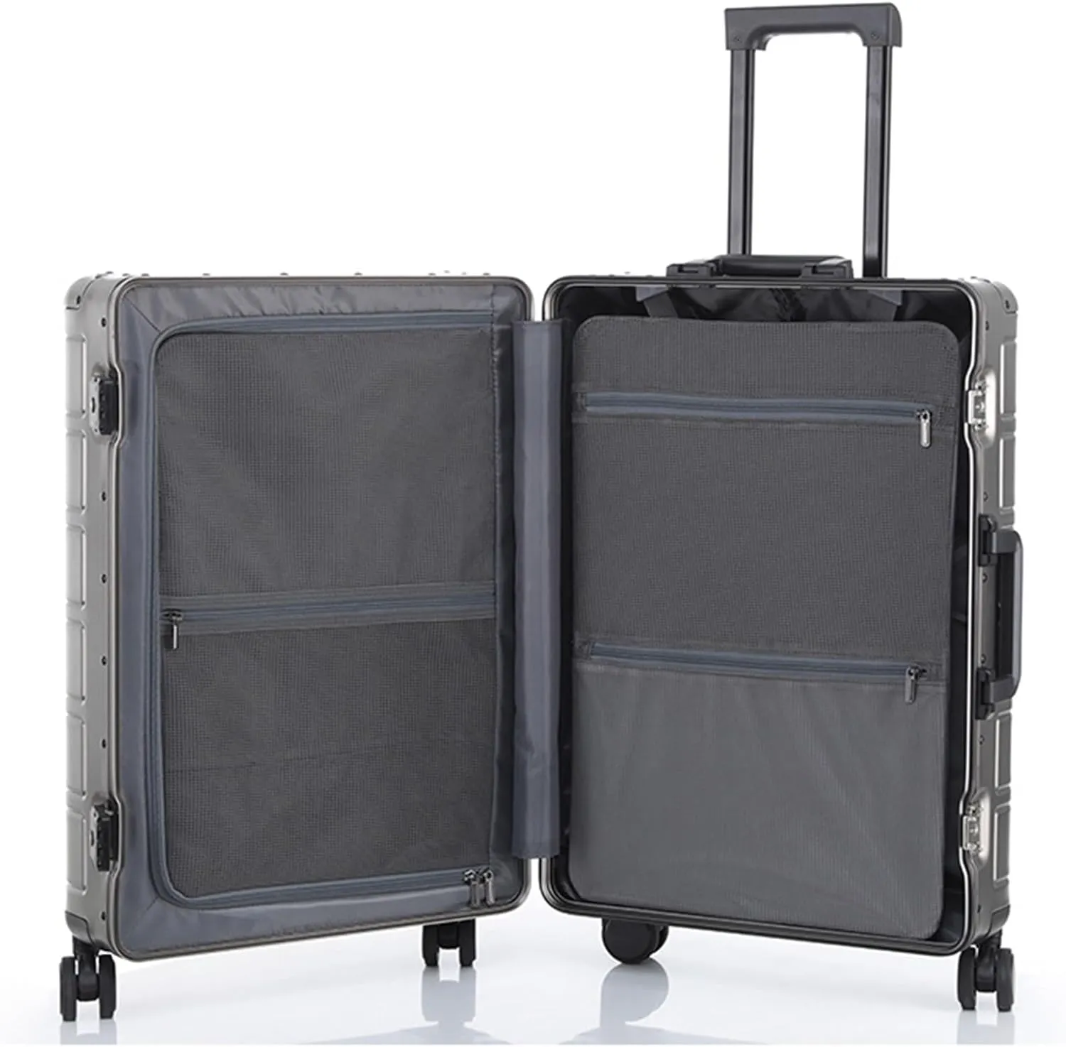 Carry-on Suitcase Luggage Suitcase Travel Case Hardshell Carry-on Luggage 20"" with Silent Airplane Spinner Wheels Carry-on Suitcases Carry On Luggages, Grn,Rosso-20inch