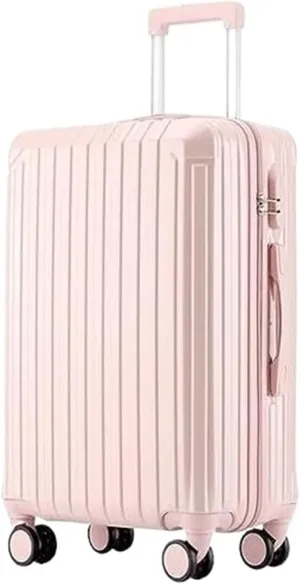 Carry-on Suitcase Luggage Suitcase With Spinner Wheels Hardshell Lightweight Rolling For Business Travel Suitcase Carry-on Suitcases Carry On Luggages (Color : Pink, Size : 24in)