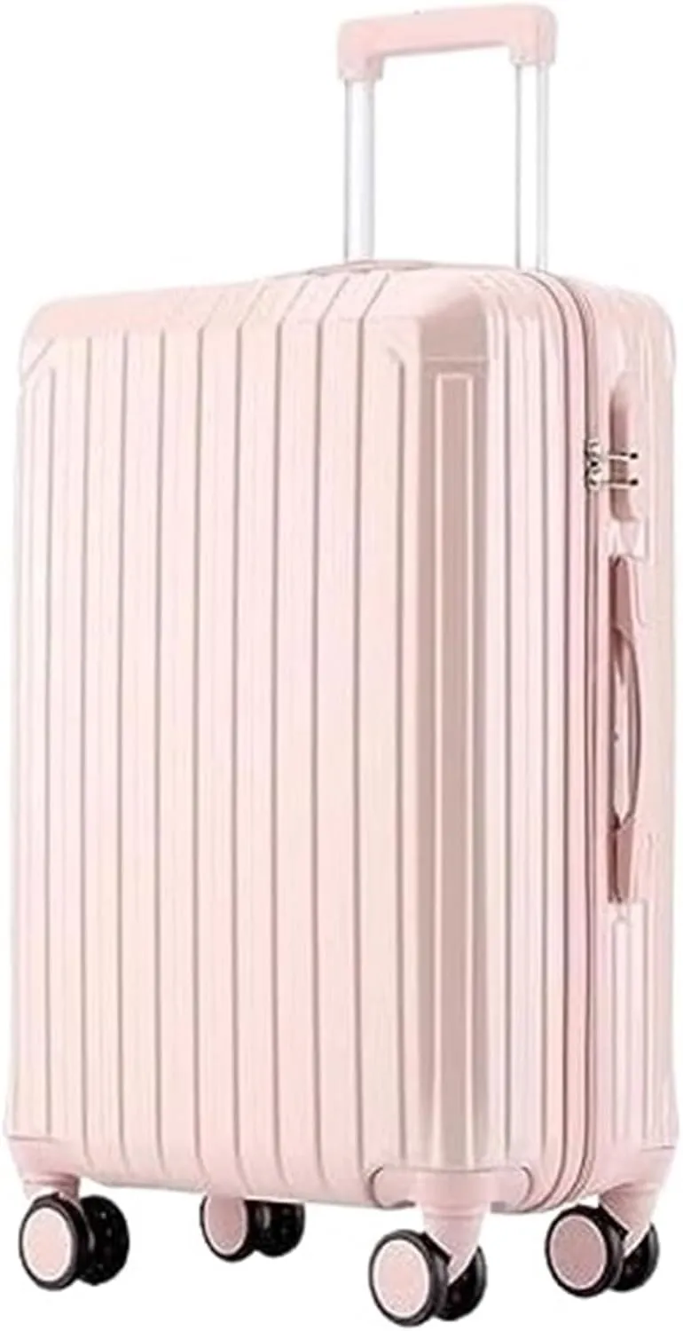 Carry-on Suitcase Luggage Suitcase With Spinner Wheels Hardshell Lightweight Rolling For Business Travel Suitcase Carry-on Suitcases Carry On Luggages (Color : Pink, Size : 24in)