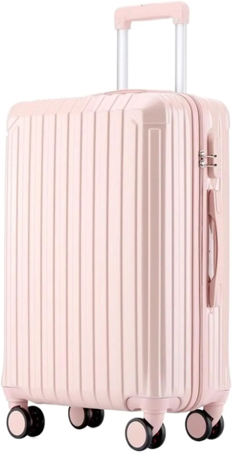 Carry-on Suitcase Luggage Suitcase With Spinner Wheels Hardshell Lightweight Rolling Suitcases For Business Travel Carry-on Suitcases Carry On Luggages (Color : Pink, Size : 20in)